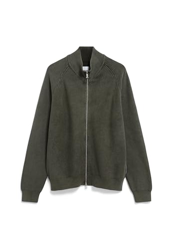 ARMEDANGELS Herren Pullover aus Bio-Baumwolle AARTYOM GMT DYE Regular Fit Forest Pine von ARMEDANGELS