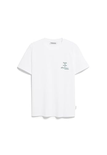 ARMEDANGELS Herren Regula T-Shirt aus Bio-Baumwolle JAAMES Difference Regular Fit White von ARMEDANGELS