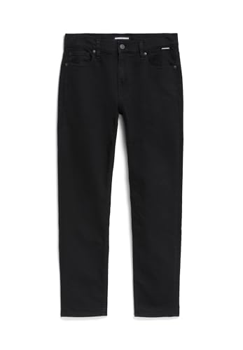 ARMEDANGELS Herren Slim Jeans recycelter Baumwoll Mix Comfort Stretch IAAN Slim Fit Rinse Black von ARMEDANGELS