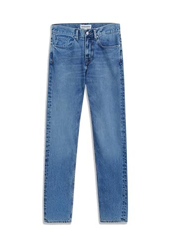 ARMEDANGELS Herren Slim Straight Jeans recycelte Baumwolle DYLAANO Regular Fit Sprinkle Blue von ARMEDANGELS