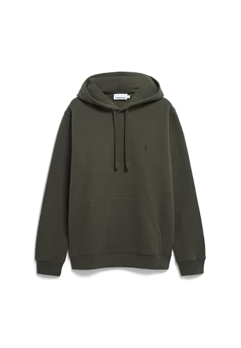 ARMEDANGELS Herren Sweathoodie aus Bio-Baumwolle PAARLO Fleece Regular Fit Forest Pine von ARMEDANGELS