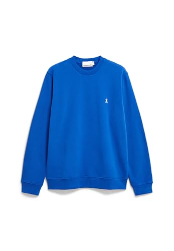 ARMEDANGELS Herren Sweatshirt aus recyceltem Baumwoll Mix BAARO Comfort Regular Fit Dynamo Blue von ARMEDANGELS