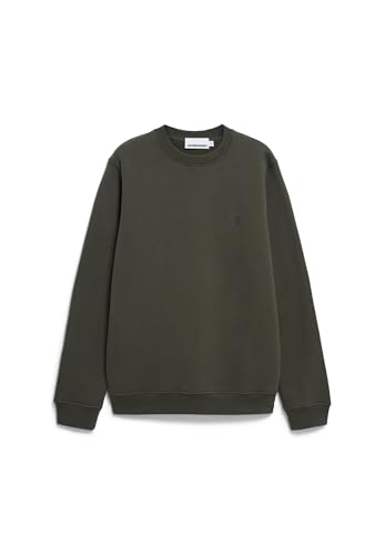 ARMEDANGELS Herren Sweatshirt aus Bio-Baumwolle BAARO Fleece Regular Fit Forest Pine von ARMEDANGELS