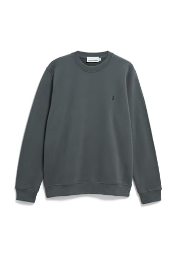 ARMEDANGELS Herren Sweatshirt aus Bio-Baumwolle BAARO Loop Regular Fit Space Steel von ARMEDANGELS
