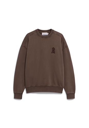ARMEDANGELS Herren Sweatshirt aus Bio-Baumwolle Iconic Å EMAAL GMT DYE Relaxed Fit Tree Shade Washed von ARMEDANGELS
