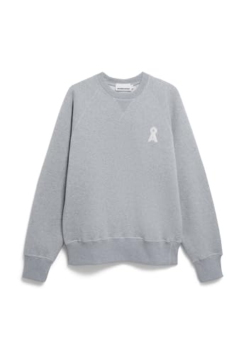 ARMEDANGELS Herren Sweatshirt aus Bio-Baumwolle Iconic Å JOAAN Melange Relaxed Fit Silver Melange von ARMEDANGELS
