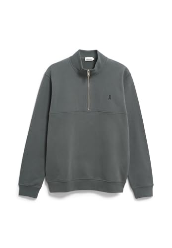 ARMEDANGELS Herren Sweatshirt aus Bio-Baumwolle WAARLO Loop Regular Fit Space Steel von ARMEDANGELS