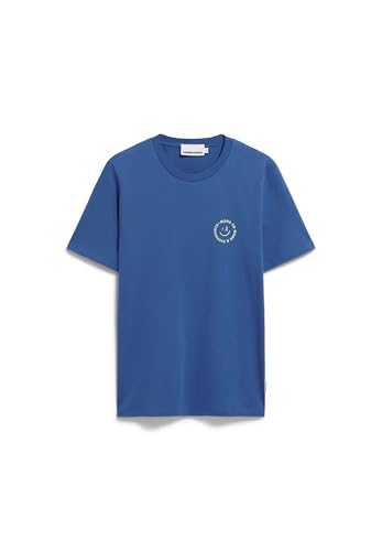 ARMEDANGELS Herren Regular T-Shirt aus Bio-Baumwolle JAAMES Smiley Regular Fit Dark Morning von ARMEDANGELS