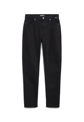 ARMEDANGELS Herren Tapered Jeans recycelter Baumwoll Mix Comfort Stretch AARJO TARPA Regular Fit Rinse Black von ARMEDANGELS