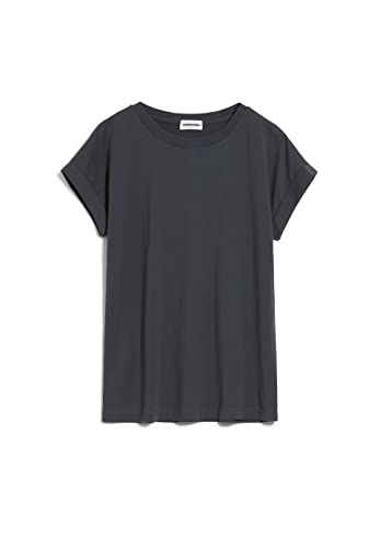 ARMEDANGELS IDAARA - Damen L Graphite Shirts T-Shirt Rundhalsausschnitt Loose Fit von ARMEDANGELS