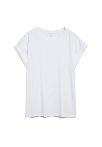 ARMEDANGELS IDAARA - Damen XS White Shirts T-Shirt Rundhalsausschnitt Loose Fit von ARMEDANGELS