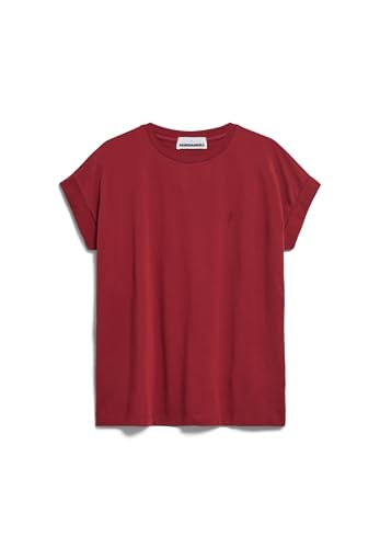 ARMEDANGELS IDAARA - Damen XS Dark Crimson Shirts T-Shirt Rundhalsausschnitt Loose Fit von ARMEDANGELS