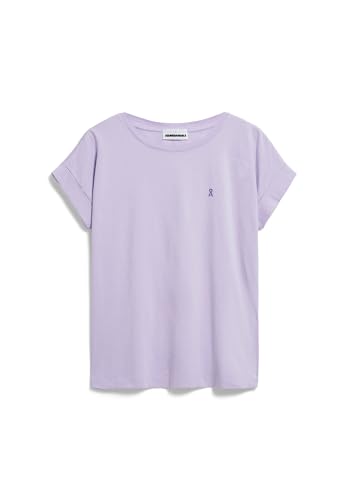 ARMEDANGELS IDAARA - Damen XS Lavender Light Shirts T-Shirt Rundhalsausschnitt Loose Fit von ARMEDANGELS