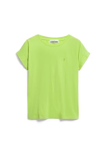 ARMEDANGELS IDAARA - Damen XS Super Lime Shirts T-Shirt Rundhalsausschnitt Loose Fit von ARMEDANGELS