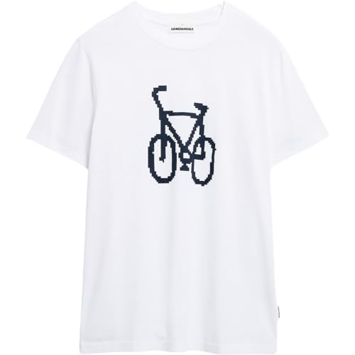 ARMEDANGELS JAAMES Fun Bike - Herren L White Shirts T-Shirt Rundhalsausschnitt Regular Fit von ARMEDANGELS