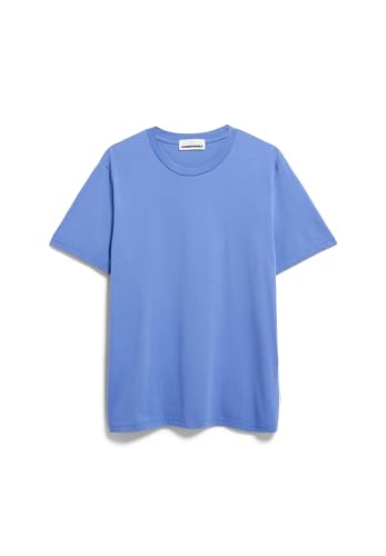 ARMEDANGELS JAAMES - Herren L Blue Bloom Shirts T-Shirt Rundhalsausschnitt Regular Fit von ARMEDANGELS