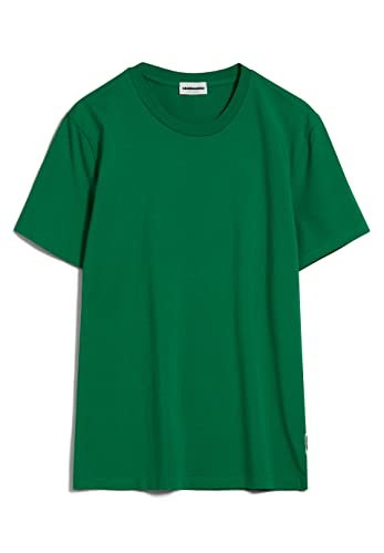 ARMEDANGELS JAAMES - Herren T-Shirt Regular Fit aus Bio-Baumwolle S Flash Green Shirts T-Shirt Rundhalsausschnitt Regular Fit von ARMEDANGELS