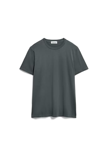 ARMEDANGELS Herren Regular T-Shirt aus Bio-Baumwolle JAAMES Regular Fit Space Steel von ARMEDANGELS