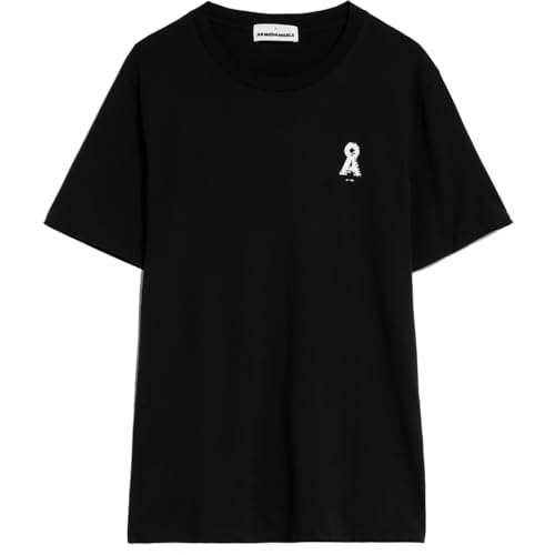 ARMEDANGELS JAAMES PIXXEL LOGAA - Herren XL Black Shirts T-Shirt Rundhalsausschnitt Regular Fit von ARMEDANGELS
