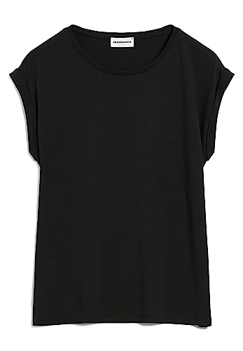 ARMEDANGELS JILAANA - Damen L Black Shirts T-Shirt Rundhalsausschnitt Regular Fit von ARMEDANGELS