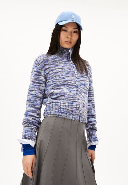 ARMEDANGELS JOELAA PRINTED - Damen Strickjacke Slim Fit aus Bio-Woll Mix von ARMEDANGELS