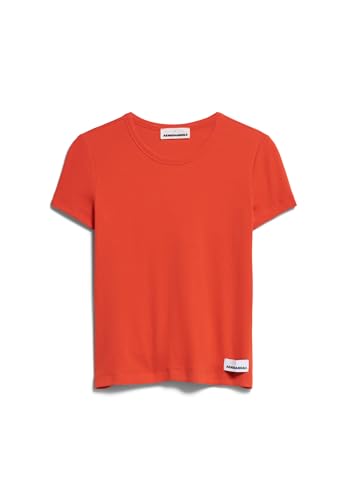 ARMEDANGELS KARDAA - Damen M Poppy Red Shirts T-Shirt Rundhalsausschnitt Regular Fit von ARMEDANGELS