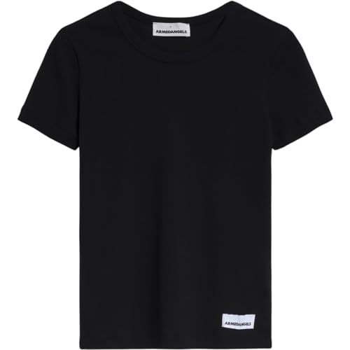 ARMEDANGELS KARDAA - Damen M Black Shirts T-Shirt Rundhalsausschnitt Regular Fit von ARMEDANGELS