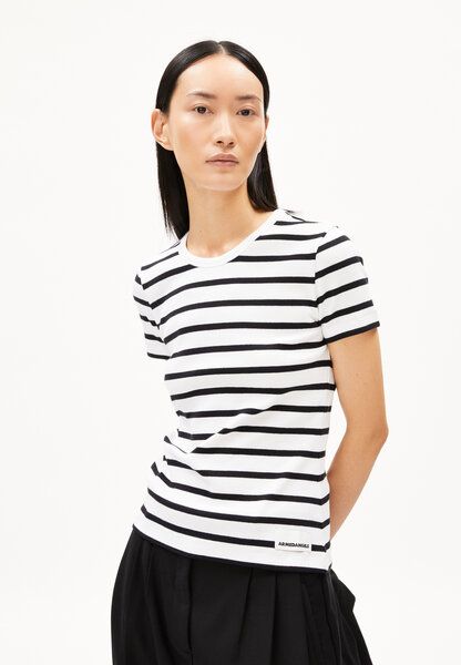 ARMEDANGELS KARDAA STRIPES - Damen Ripp-T-Shirt aus Bio-Baumwoll Mix von ARMEDANGELS