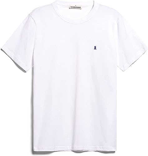 ARMEDANGELS LAARON - Herren XL White Shirts T-Shirt Rundhalsausschnitt Relaxed Fit von ARMEDANGELS