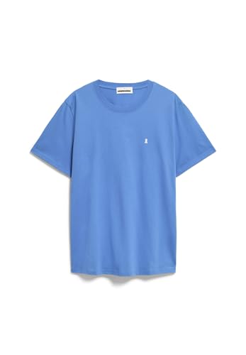 ARMEDANGELS LAARON - Herren XL Blue Bloom Shirts T-Shirt Rundhalsausschnitt Relaxed Fit von ARMEDANGELS