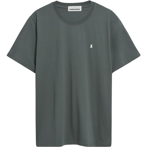 ARMEDANGELS LAARON - Herren XL Space Steel Shirts T-Shirt Rundhalsausschnitt Relaxed Fit von ARMEDANGELS