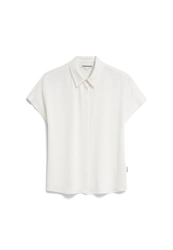 ARMEDANGELS Damen Bluse aus LENZING™ ECOVERO™ Viskose LARISAANA Blouse Relaxed Fit Off White von ARMEDANGELS