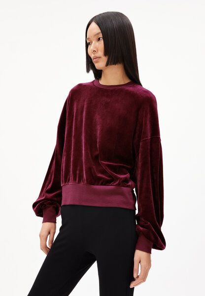 ARMEDANGELS LEDIANAA - Damen Sweatshirt Oversized Fit aus Samt von ARMEDANGELS