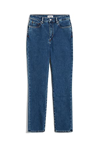 ARMEDANGELS Damen Slim Jeans Bio-Baumwoll Mix X-Stretch LEJAANI Slim Fit Blue Base von ARMEDANGELS