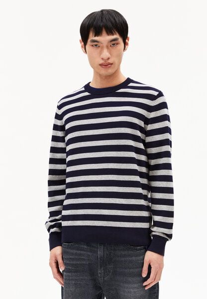 ARMEDANGELS LOUKAA FINE STRIPES - Herren Pullover aus Bio-Baumwolle von ARMEDANGELS