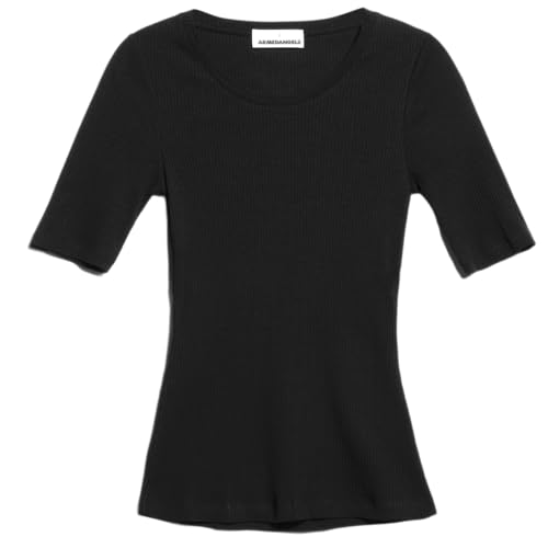 ARMEDANGELS MAAIA VIOLAA - Damen L Black Shirts T-Shirt Rundhalsausschnitt Fitted von ARMEDANGELS