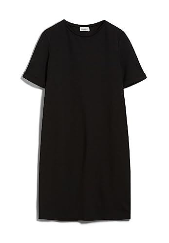 ARMEDANGELS MAAILANA - Damen Jerseykleid Regular Fit aus LENZING™ ECOVERO™ Mix XS Black Kleider Jersey Rundhalsausschnitt Regular Fit von ARMEDANGELS