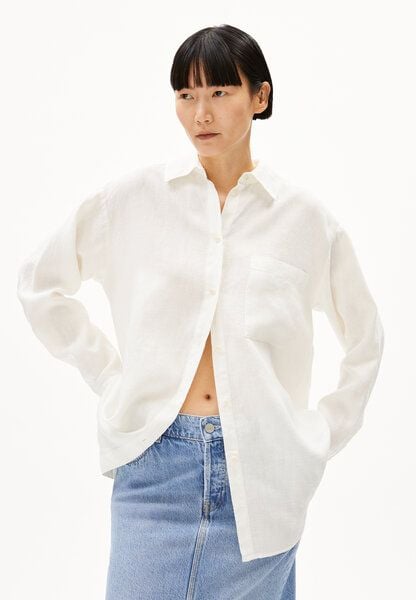 ARMEDANGELS MAALGAA PURE LINO - Damen Bluse aus Leinen von ARMEDANGELS