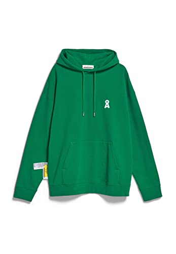 ARMEDANGELS MAALI Iconic Capsule - Damen XL Flash Green Sweat Hoodie Rundhalsausschnitt Relaxed Fit von ARMEDANGELS