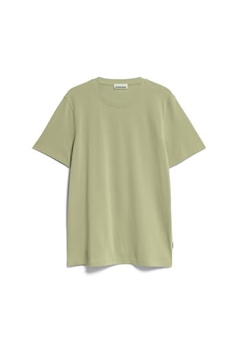 ARMEDANGELS MAARKOS - Herren M Light Matcha Shirts T-Shirt Rundhalsausschnitt Relaxed Fit von ARMEDANGELS