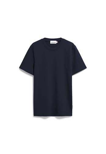 ARMEDANGELS Herren Heavyweight T-Shirt aus recyceltem Baumwoll Mix MAARKOS Relaxed Fit Night Sky von ARMEDANGELS