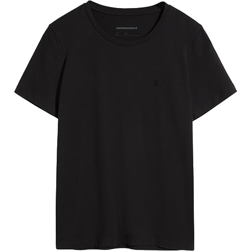 ARMEDANGELS MARAA LANAA - Damen L Black Shirts T-Shirt Rundhalsausschnitt Regular Fit von ARMEDANGELS