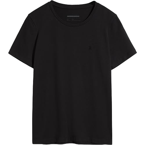 ARMEDANGELS MARAA LANAA - Damen XL Black Shirts T-Shirt Rundhalsausschnitt Regular Fit von ARMEDANGELS
