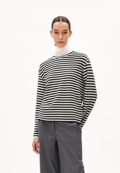 ARMEDANGELS MARYNAA KNITTED STRIPE - Damen Longsleeve Loose Fit aus Bio-Baumwoll Mix von ARMEDANGELS