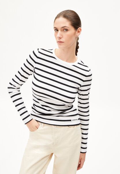 ARMEDANGELS MAYWAA STRIPES - Damen Ripp-Longsleeve aus Bio-Baumwoll Mix von ARMEDANGELS
