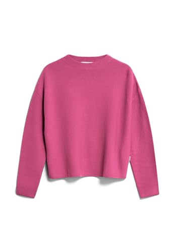 ARMEDANGELS Damen Pullover aus Bio-Baumwolle MERINAA Links Links Loose Fit Crushed Berry von ARMEDANGELS