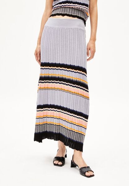 ARMEDANGELS MINNAA STRIPES - Damen Strickrock aus Bio-Baumwolle von ARMEDANGELS