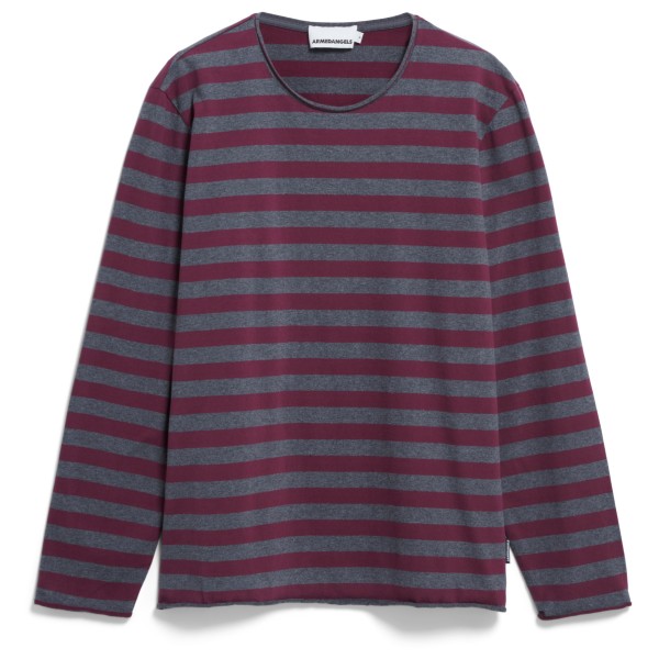 ARMEDANGELS - Maarkos L/S Stripes Brushed - Longsleeve Gr XL lila von ARMEDANGELS