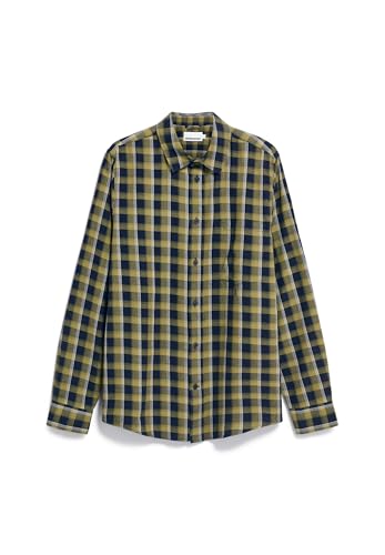 ARMEDANGELS Herren Hemd Relaxed Fit aus Bio-Baumwolle NOAAMOS Relaxed Fit Night Sky-New Moss von ARMEDANGELS