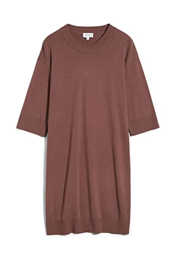 ARMEDANGELS NOURAA - Damen Kleid aus Tencel™ Lyocell Mix XS Dusty Rose Kleider Strick Rundhals Oversize von ARMEDANGELS